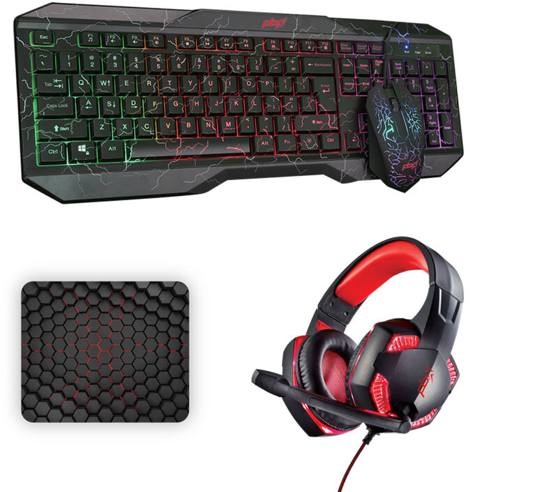 Pack clavier et casque de jeu Packard Bell RUCKUS