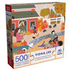Spin Master Puzzles, Marie's Pumpkin Patch Jigsaw Puzzle 500 Pieces by Artist Fiona Lee with Wall Decor Poster