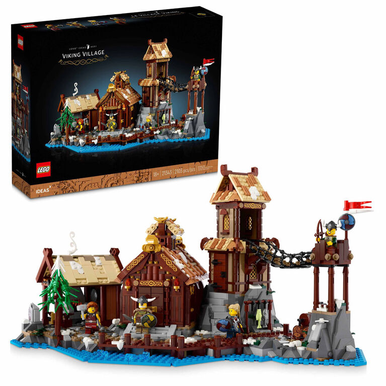 LEGO Ideas Le village viking 21343 Ensemble de construction pour adultes (2  103 pièces)
