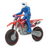 Supercross, Moto authentique de Ken Roczen en métal moulé à l'échelle 1:24 avec figurine motocycliste, pour les enfants et les collectionneurs