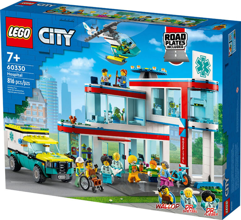 LEGO City Hospital 60330 Building Kit (816 Pieces)