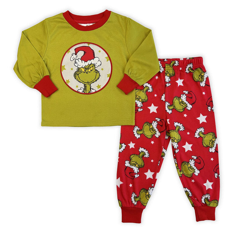 Grinch 2 Piece Pajama Set - Pink/Purple 4T
