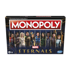 Monopoly : édition Marvel Studio's Eternals, jeu de plateau pour les fans de Marvel, jeu pour enfants - Édition anglaise