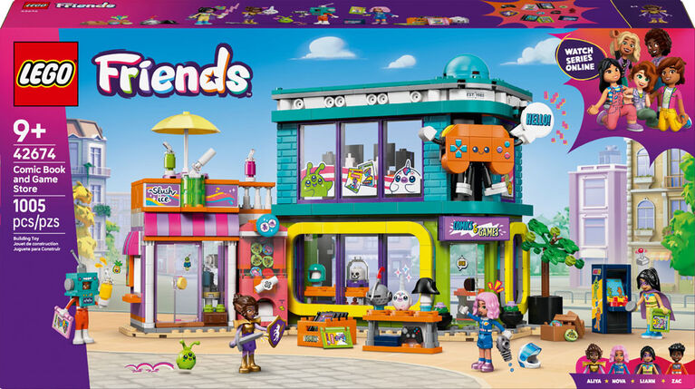 LEGO Friends Comic Book & Game Store Building Toy for Girls, Boys, & Kids, Ages 9+ - 42674