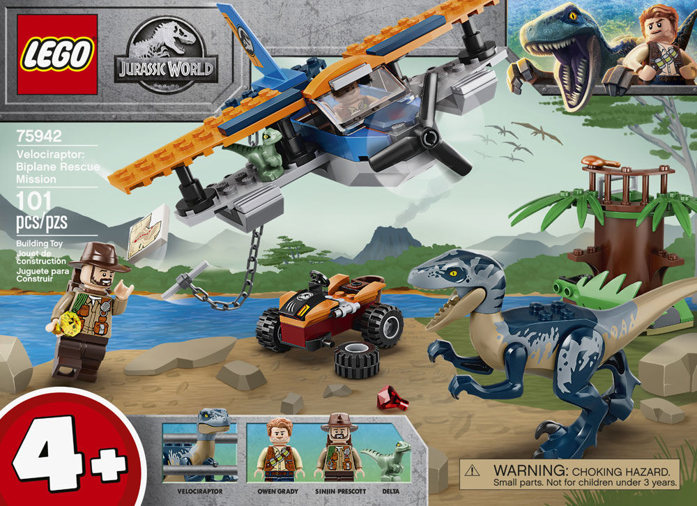 velociraptor biplane rescue mission