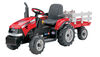 Peg Perego - Case IH Magnum Tractor Ride-On with Trailer  - Red