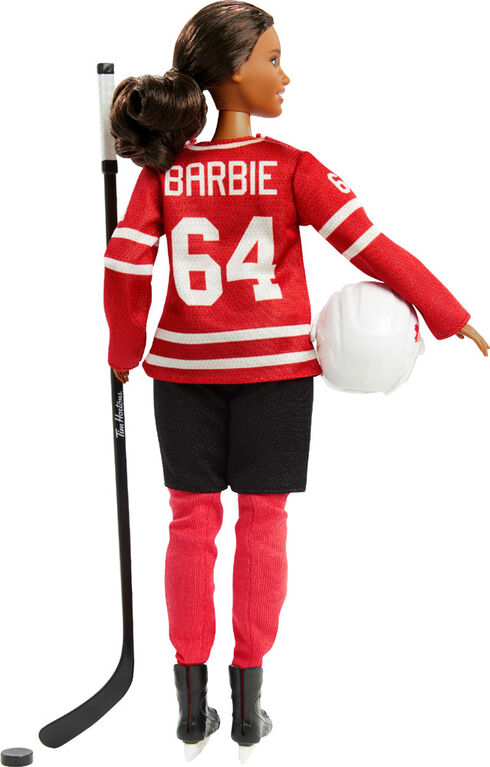 Poupée Barbie Tim Hortons de collection vêtue d'un uniforme de hockey