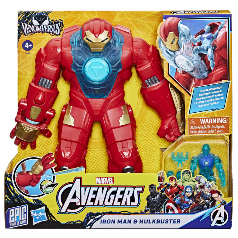Marvel Avengers VenomVersus Epic World of Action Iron Man & Hulkbuster Armor Figure Set