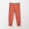18-24m legging en coton biologique - imprimé rouille