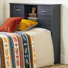 Asten Twin Bookcase Headboard Blueberry