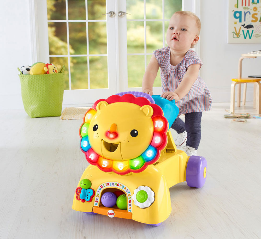 fisher price sit and stride lion