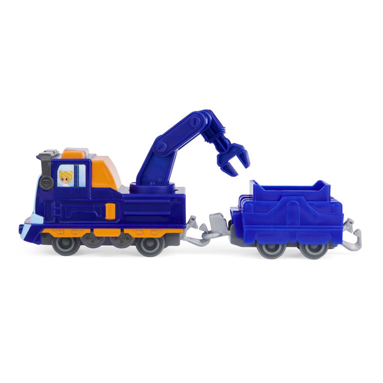 Mighty Express, Mechanic Milo Push and Go Toy Train with Cargo Car