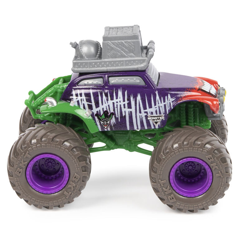 Monster Jam, Official Joker Monster Truck, Die-Cast Vehicle, Heroes and Villains Trucks Series, 1:64 Scale
