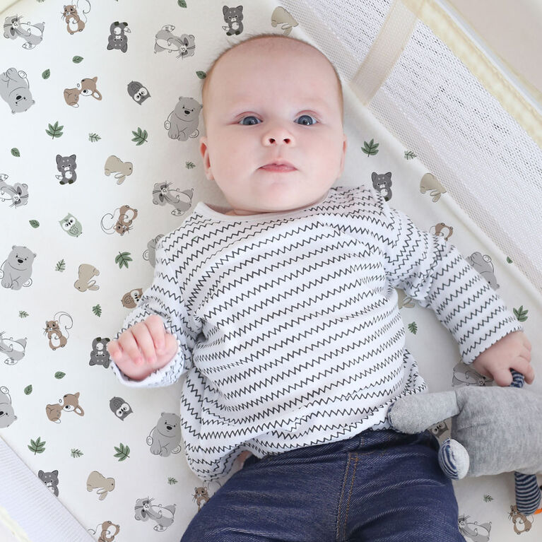 Koala Baby 1 Pack Flannel Playpen Sheet Woodland