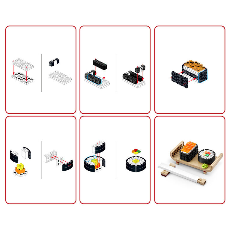 MAX BUILD MORE Premium Bricks Sushi Bar Collection by ZURU