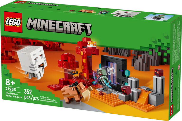 LEGO Minecraft The Nether Portal Ambush Building Toy 21255