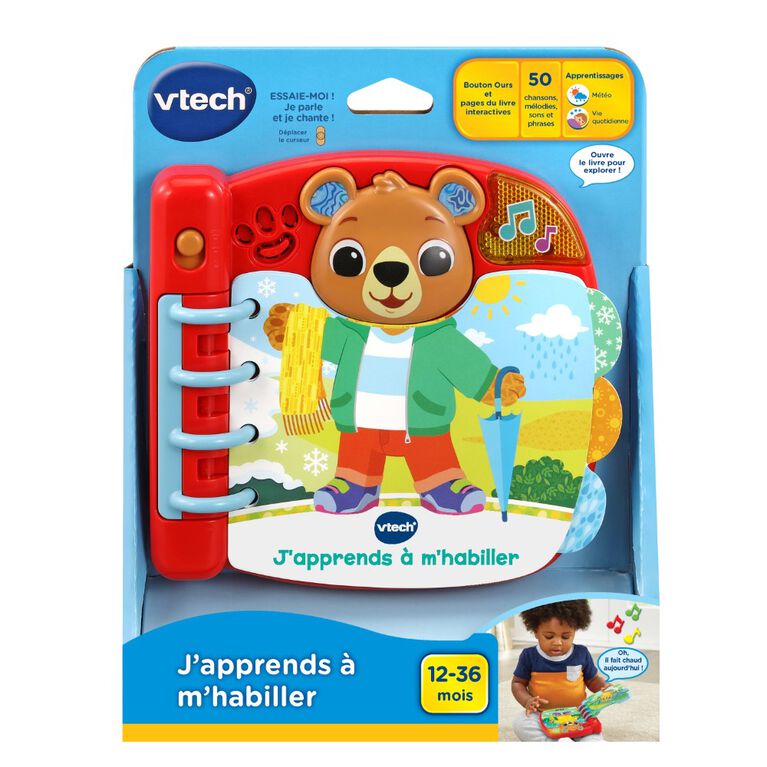 VTech Bear's Dress and Discover Book - French Edition