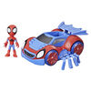 Marvel Spidey and His Amazing Friends, figurine Spidey avec véhicule Arachno-bolide