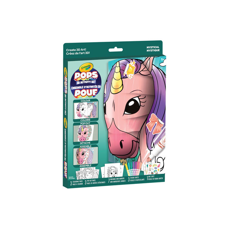 Crayola POPs 3D Kids Art Set, Mystical