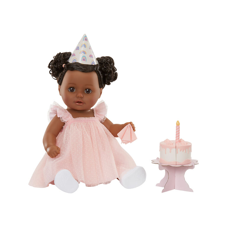 Poupon d'anniversaire BABY born Harper - yeux brun foncé