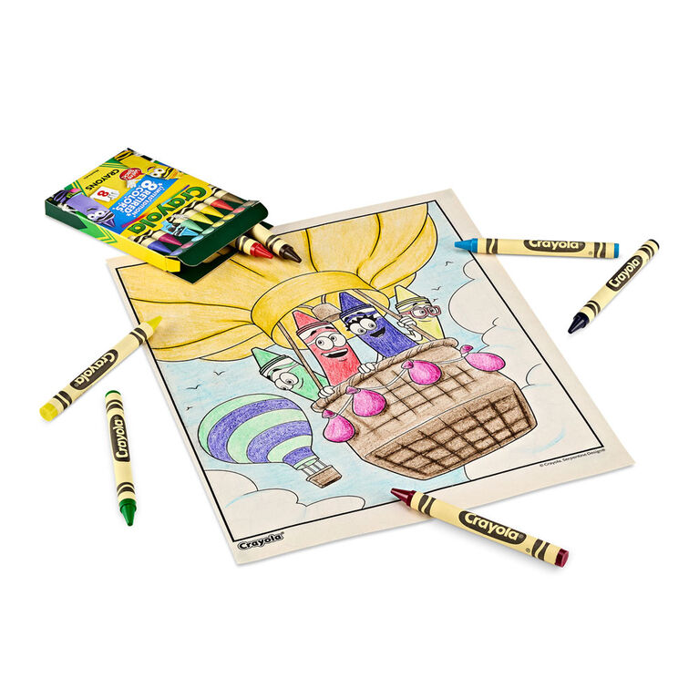 Crayons de couleur Crayola édition limitée, 8 couleurs archivées