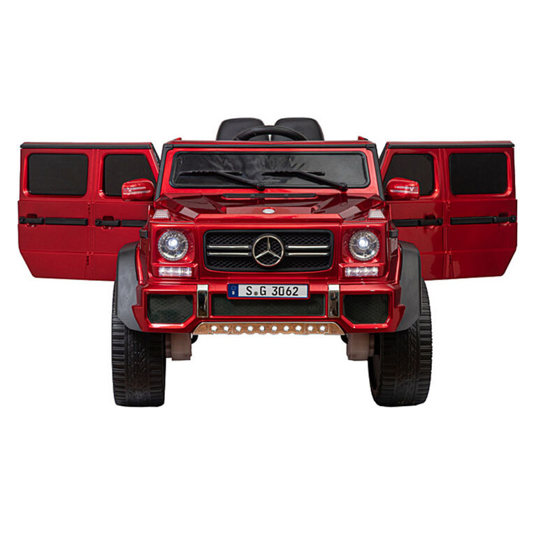 KidsVip 12V Enfants et Tout-Petits 4x4 Mercedes Maybach G650s Edition Voiture Eléctrique avec Commande à Distance - Rouge - Édition anglaise