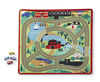 Melissa & Doug - Tapis de routes avec 4 voitures en bois