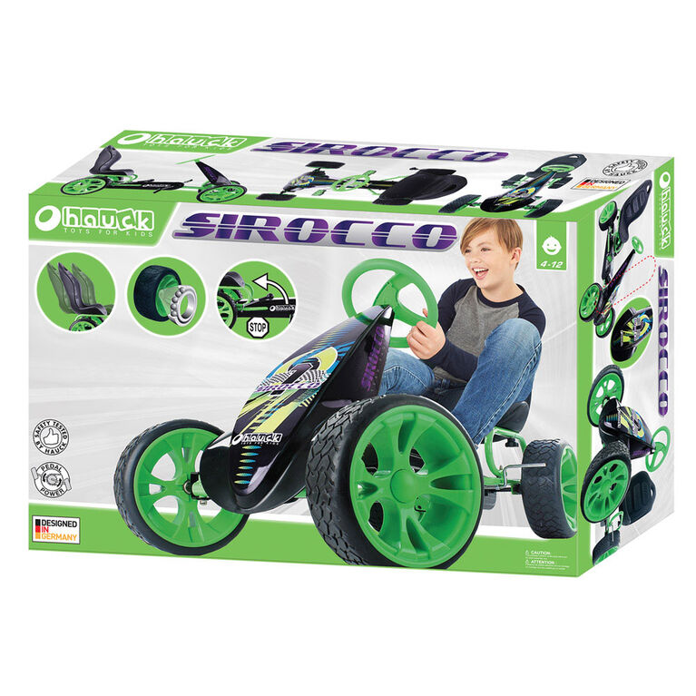 Sirocco Pedal Go Kart, Green