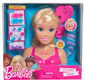 Petite T&ecirc;te de Coiffure de Barbie - Blonde.