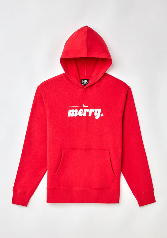 Northern Reflections Adult Merry Hoodie Red XXL