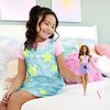 Barbie Fashionistas Doll #228 Blind Barbie Doll Wearing Pastel Outfit with Cane and Sunglasses