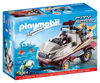 Playmobil - Véhicule amphibie et bandit