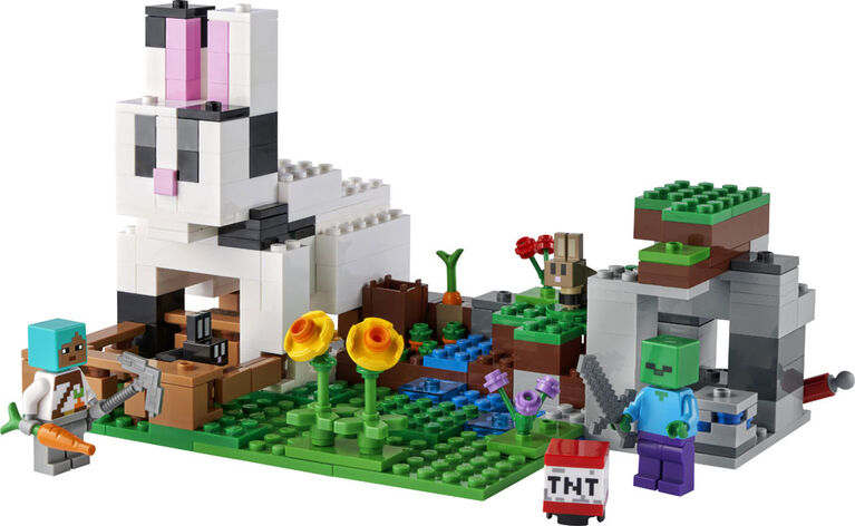 LEGO Minecraft Le ranch lapin 21181 Ensemble de construction (340 pièces)