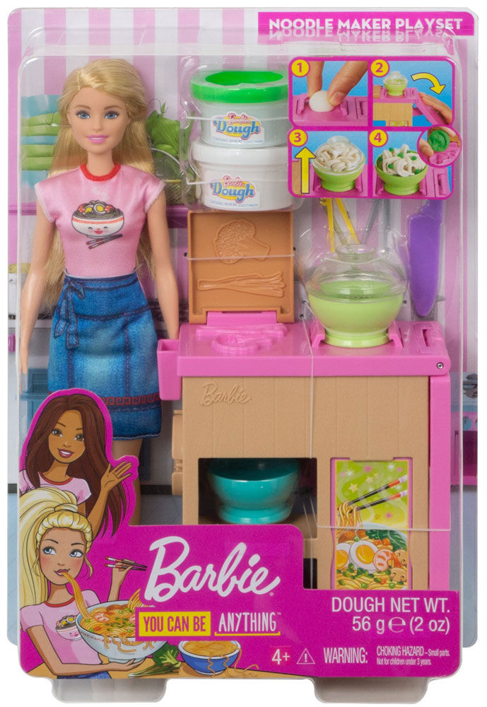 barbie play doh cooking set