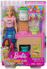 Coffret de jeu Machine à nouilles Barbie avec poupée blonde, poste de travail et accessoires - Édition anglaise