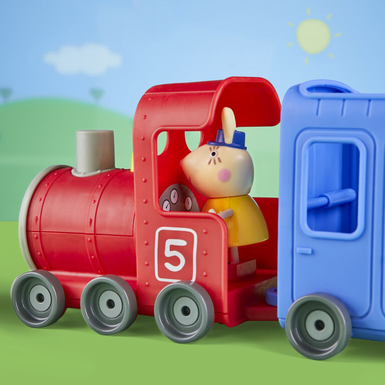 Peppa Pig Peppa's Adventures Miss Rabbit's Train 2-Part Detachable Vehicle Preschool Toy