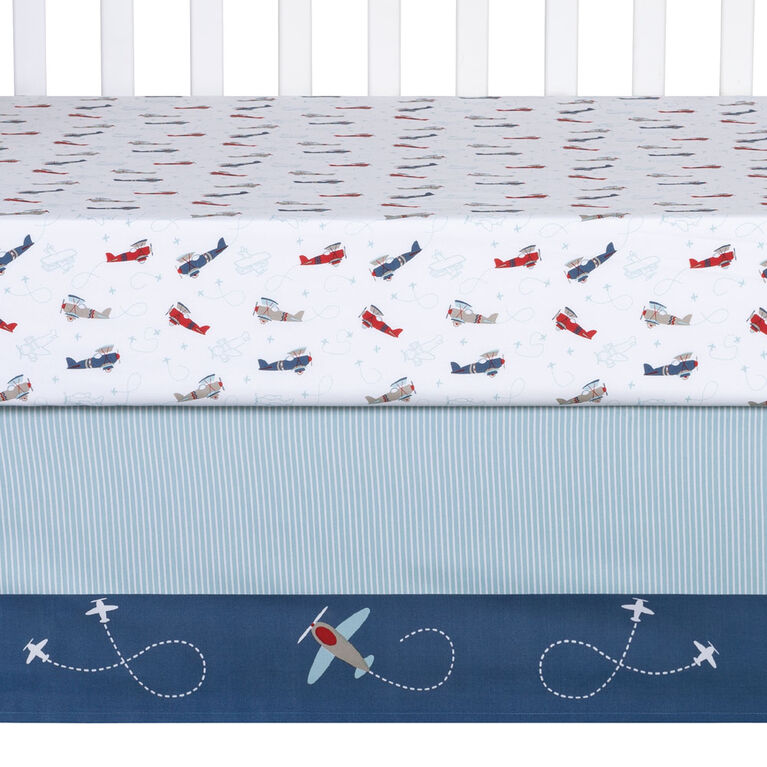 Adventure Awaits 4 Piece Crib Bedding Set
