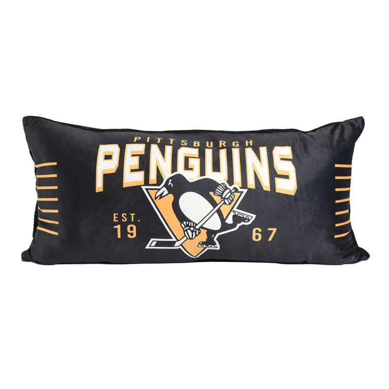 Oreiller de corps LNH Pittsburgh Penguins (18 "x36")
