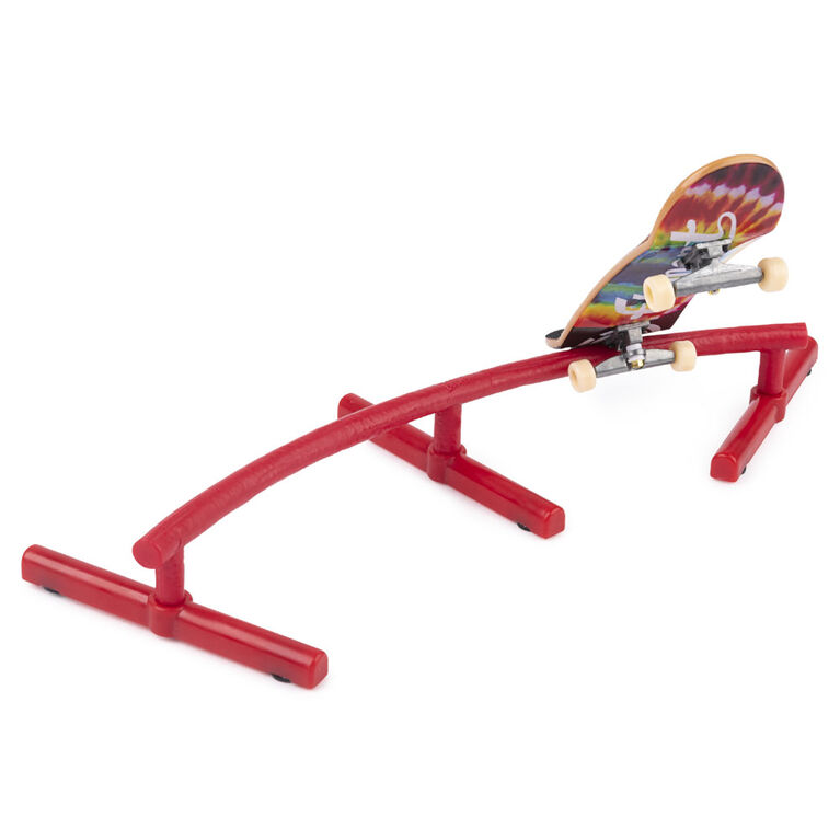 Tech Deck, Street Hits, Element Skateboards Fingerboard with Curved Rail Obstacle