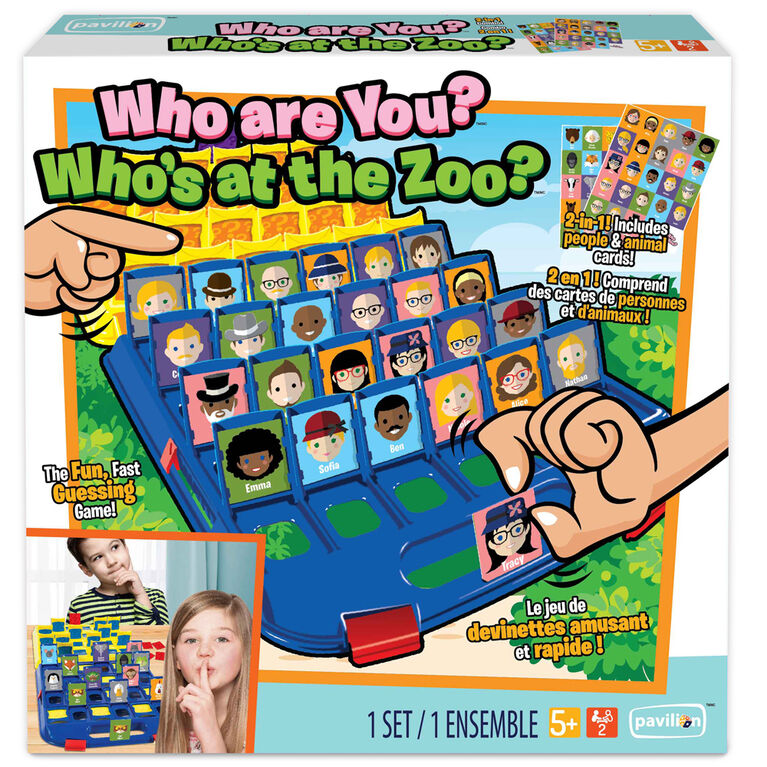 Pavilion - Ensemble de jeu 2-en-1 Who Are You? et Who's At The Zoo?
