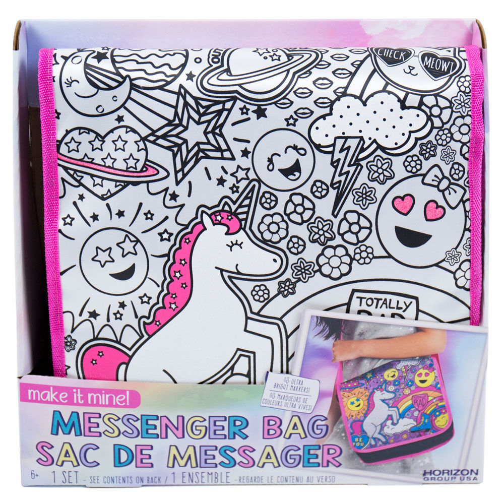 Glitter messenger shop bag unicorn