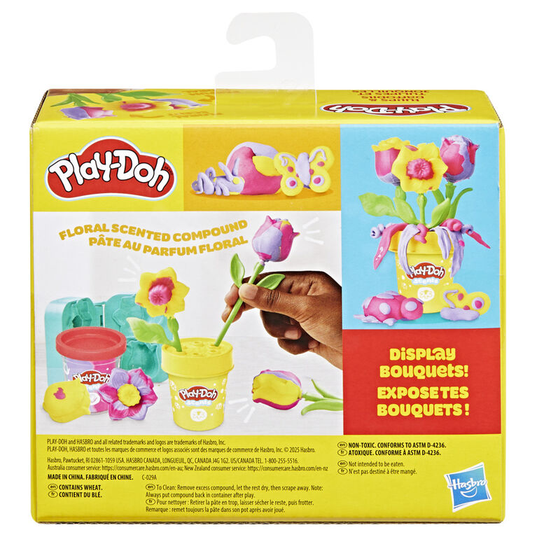 Play-Doh Tulipes et jonquilles, coffret de pâte à modeler, loisirs créatifs