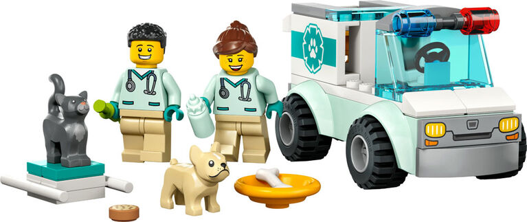 LEGO City Vet Van Rescue 60382 Building Toy Set (58 Pieces)