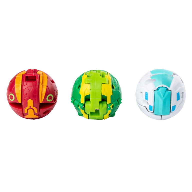 Bakugan Starter Pack 3-Pack, Ventus Garganoid, Collectible Transforming Creatures