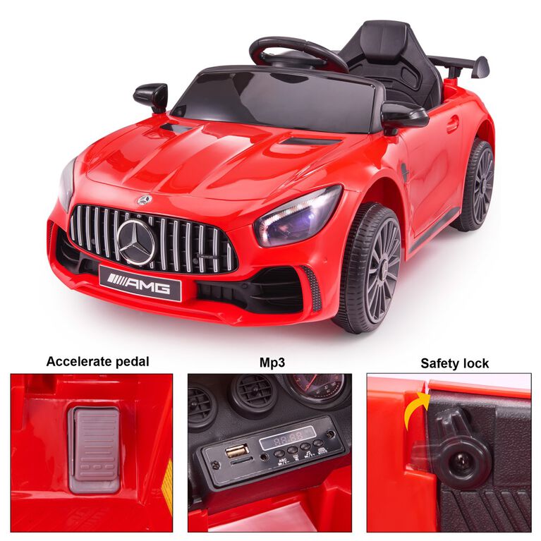 Voltz Toys Mercedes-Benz AMG GT R with Remote, Red