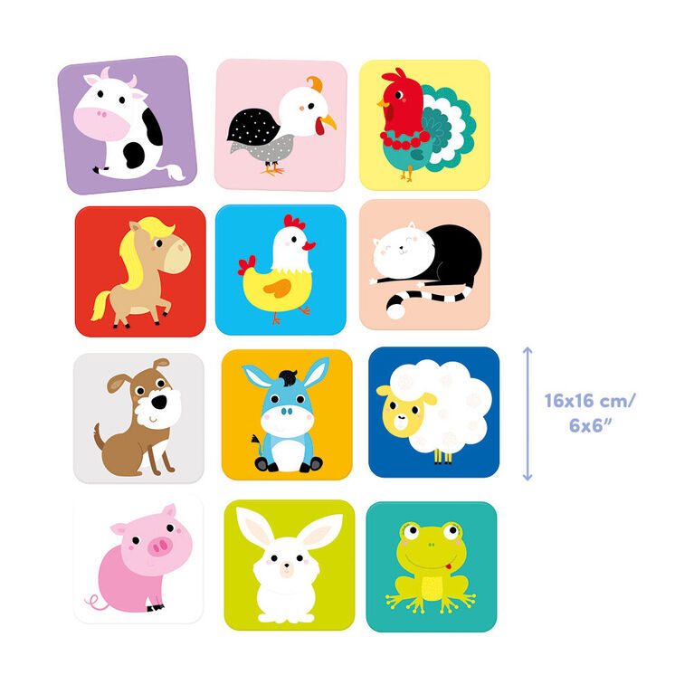 Banana Panda Jeu de mémoire de taille supérieure (24 pièces) - Édition anglaise - Notre exclusivité