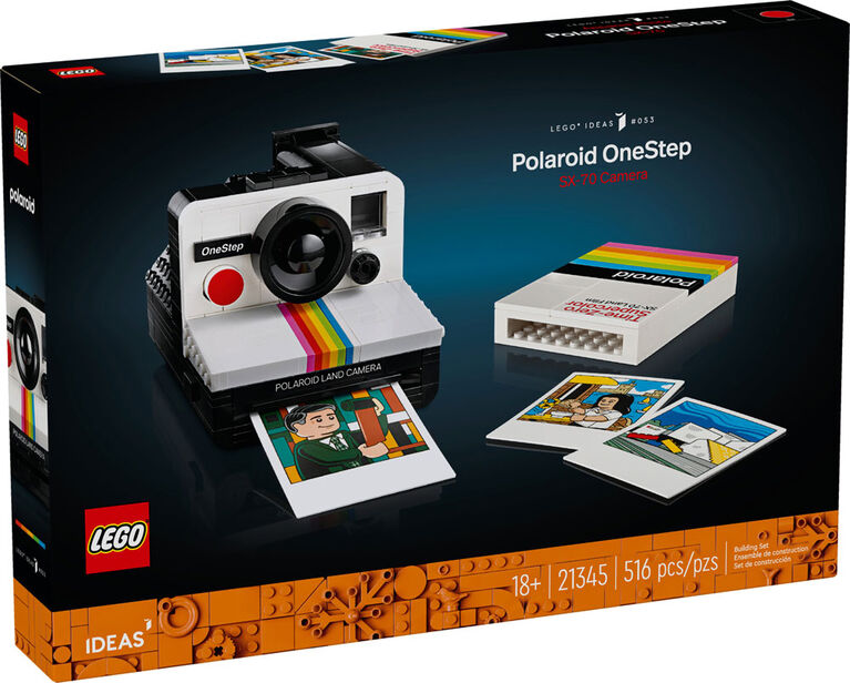 LEGO Ideas Polaroid OneStep SX-70 Camera Model 21345