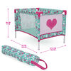 Ensemble de jeu pour poupée 21 pièces, motif Mint Heart