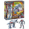 Marvel Mech Strike Mechasaurs, figurine Ultron Primeval de 11 cm avec Mechasaur T-R3X, jouet de super-héros