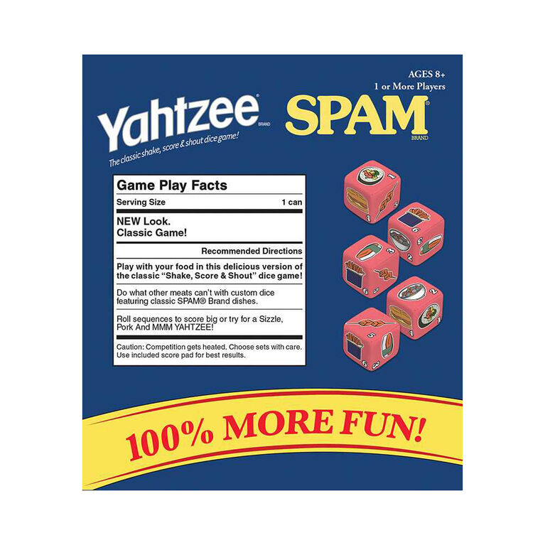 YAHTZEE: SPAM - Édition anglaise